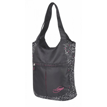 Borsa Loap Finnie nero/bianco Black/Bíá/Pink