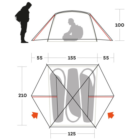 Tenda ultraleggera Ferrino Blow 3