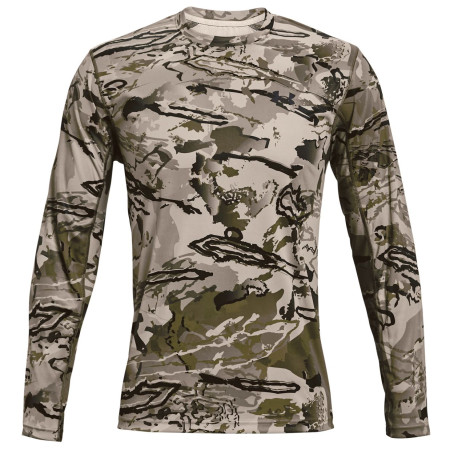 Maglietta da uomo Under Armour Iso-Chill Brush Line LS grigio UaBarrenCamo//Black