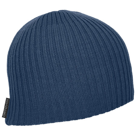 Berretto Ortovox Double Rib Logo Beanie blu scuro NightBlue