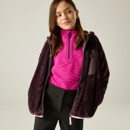 Felpa da bambino Dare 2b Powder Fleece Hucklbr/PkHz
