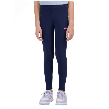 Leggings per bambini 4F Tights Cas F318 Navy blu scuro Navy