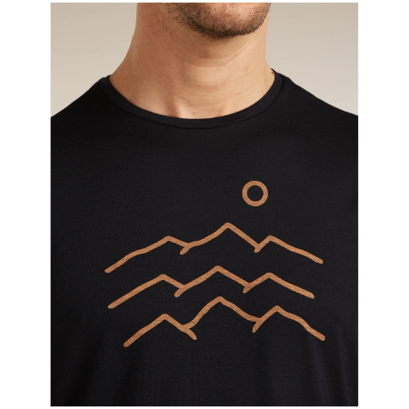Maglietta funzionale da uomo Icebreaker Merino Blend 125 Cool-Lite™ Sphere SS Tee Across the Peaks