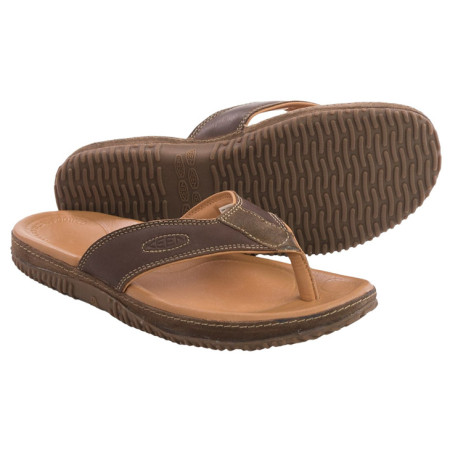 Pantofole da uomo Keen Hilo Flip M marrone DarkEarth