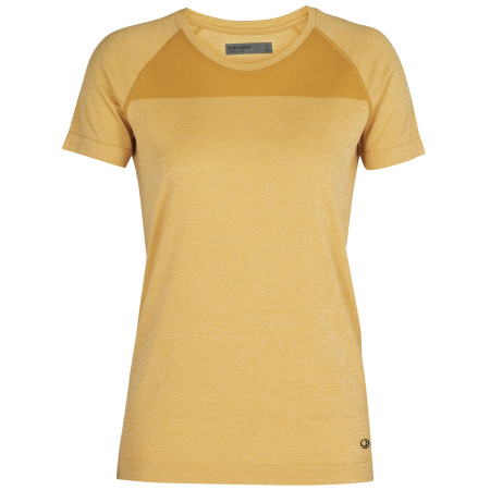 Maglietta da donna Icebreaker W Motion Seamless SS Crewe giallo SafflerHeather