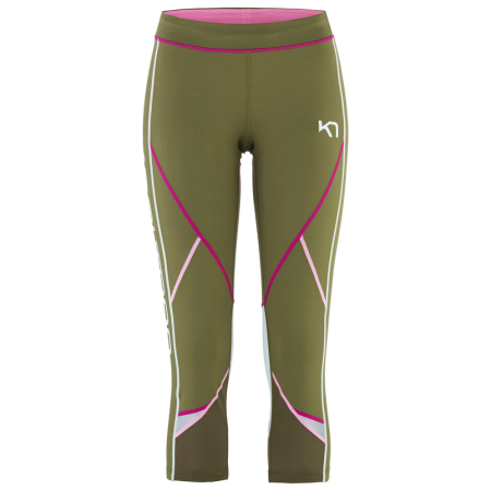 Leggings 3/4 da donna Kari Traa Louise 3/4 Tights verde Tweed