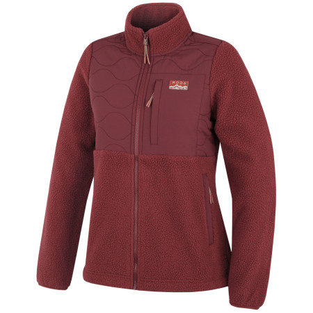 Felpa da donna MOOA Sherpa arancione terracotta