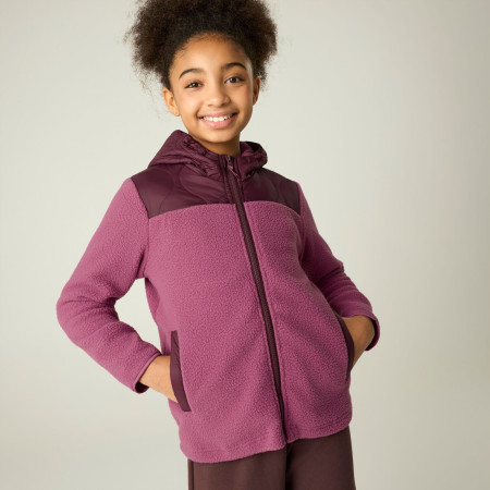 Felpa da bambino Regatta Myla Hybrid Jacket Fig/Violet