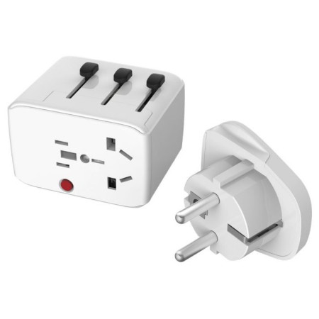 Adattatore LifeVenture USB Travel Adaptor bianco