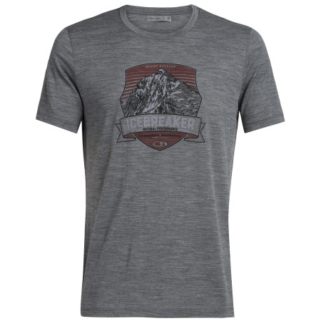 Maglietta da uomo Icebreaker Mens Tech Lite SS Crewe Everest Crest grigio GritstoneHthr