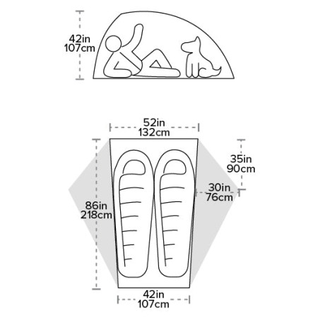 Tenda ultraleggera Big Agnes Crag Lake SL2