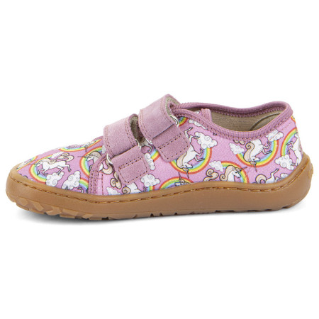 Sneakers per bambini Frodo Barefoot canvas White/Pink