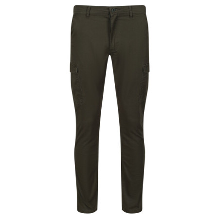 Pantaloni da uomo Regatta Bryer Cargo Trousers II verde scuro Dark Khaki