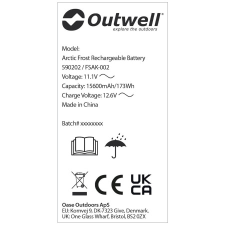 Batterie ricaricabili Outwell Arctic Frost Rechargeable Battery