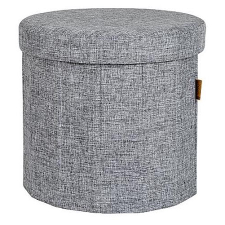 Sgabello Bo-Camp Ottoman Round Bromley grigio BromleyGray