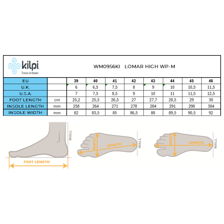 Scarpe da uomo Kilpi Lomar High Wp-M