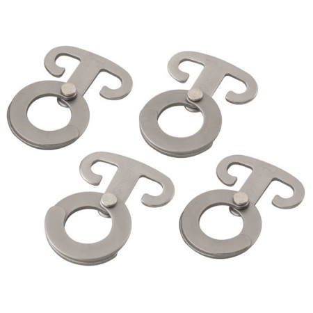 Set di ganci Outwell Accessory hooks 4 pcs. argento