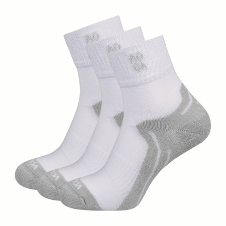 Calze MOOA Bamboo Active Mid 3-pack bianco/grigio White/Grey