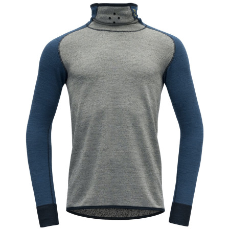Maglietta funzionale da uomo Devold Kvitegga Merino 230 H. Neck grigio/blu Ink