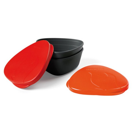 Set di ciotole Light My Fire SnapBox O 2-pack rosso/arancio Red/Orange