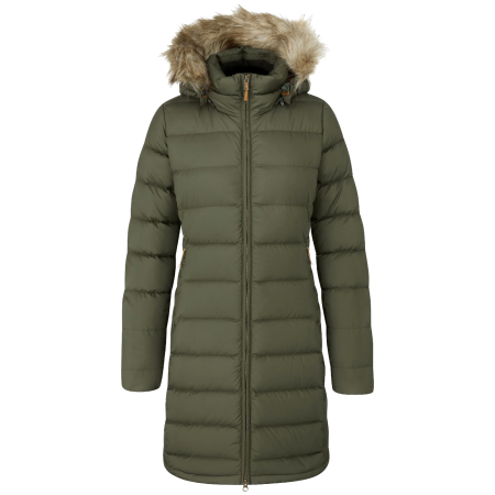 Cappotto da donna Rab Deep Cover Parka verde Army