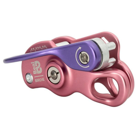 Assicuratore con sistema frenante Beal Birdie rosa MATT PINK