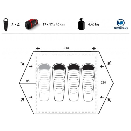 Tenda da trekking Trimm Magnum