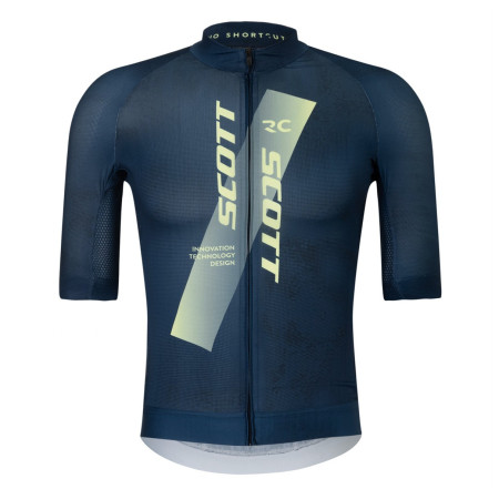 Maglia da ciclismo da uomo Scott Jersey M's RC Pro blu scuro dark blue/acid yello