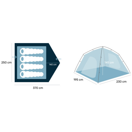 Tenda da trekking Zulu Dreamtime 4P
