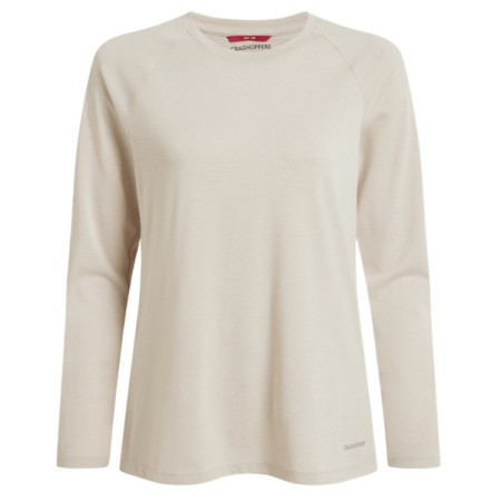 Maglietta da donna Craghoppers NosiLife Nour LS T-Shirt beige Oyster Marl
