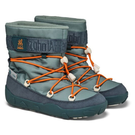 Stivali invernali per bambini Affenzahn Winter Boot Vegan Snowy Bunny verde Bunny