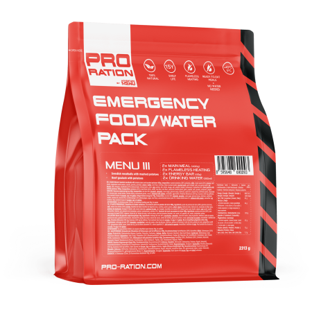 Piatto principale Adventure Menu Emergency food/water pack, Menu III rosso red