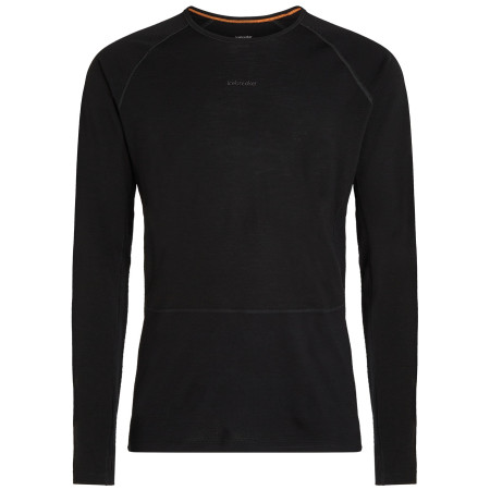 Maglietta funzionale da uomo Icebreaker Men Merino 200 ZoneKnit LS Crewe nero Black