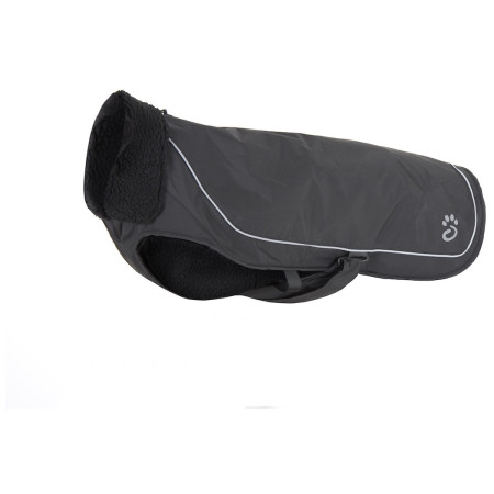Impermeabili per cani Mountain Paws Fleece-Lined Dog Raincoat nero Black