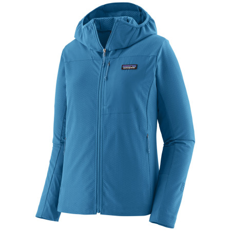 Giacca da donna Patagonia Women's R1® CrossStrata Hoody blu Aquatic Blue