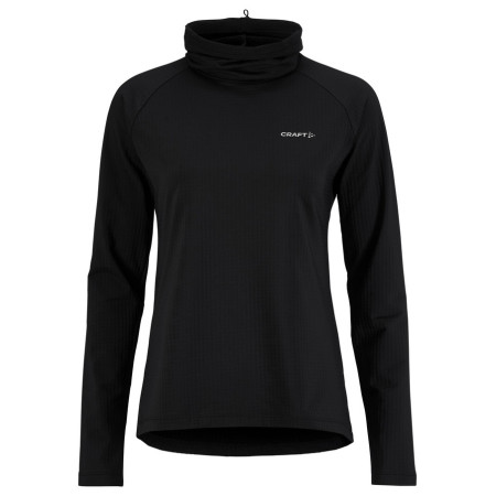 Felpa tecnica da donna Craft Gain Thermal Funnelneck W nero Black