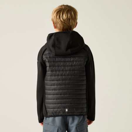 Giacca da bambino Regatta Junior Andreson Hybrid Black/Sealgr