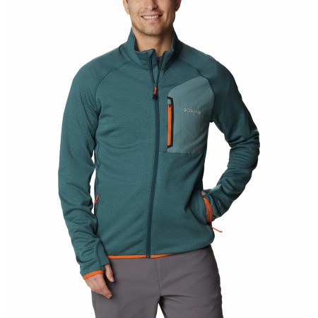 Felpa da uomo Columbia Triple Canyon™ Full Zip blu/verde Night Wave