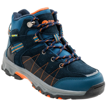 Scarpe da bambino Elbrus Penaz mid wp jr blu Navy/PeacockBlue/Black/Orange