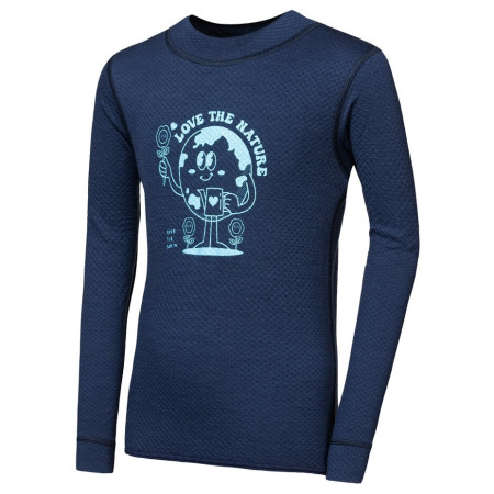 Maglietta sportiva per bambini Sensor Merino DF Planet Deep Blue blu scuro Deep Blue
