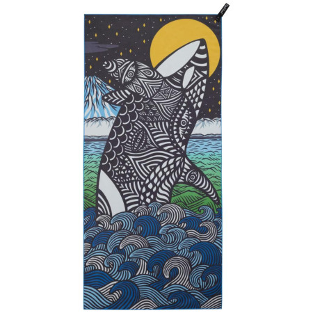 Asciugamano ad asciugatura rapida PackTowl Personal Body grigio/blu Orca