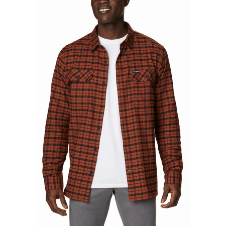 Camicia da uomo Columbia Flare Gun™ Stretch Flannel 2021 nero/rosso DarkAmberSmallCheck