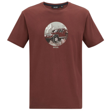 Maglietta da uomo Regatta Cline IX bordeaux DkCherryJeep