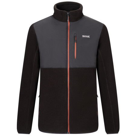 Felpa funzionale da uomo Regatta Morran WR fleece nero/arancio Blk(BurntHn)