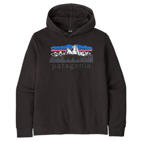 Felpa da uomo Patagonia M's Fitz Roy Foothills Daily Hoody nero Black