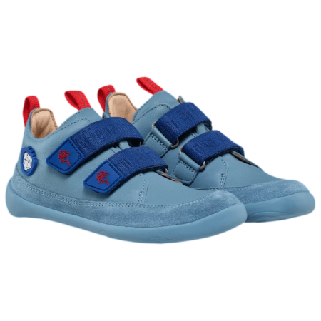 Scarpe da bambino Affenzahn Sneaker Leather Buddy blu Shark