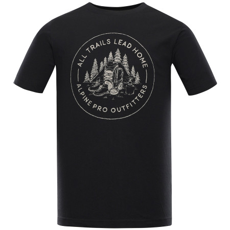 Maglietta da uomo Alpine Pro Lefer nero/grigio black