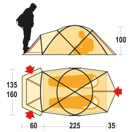 Tenda Ferrino Snow bound 2