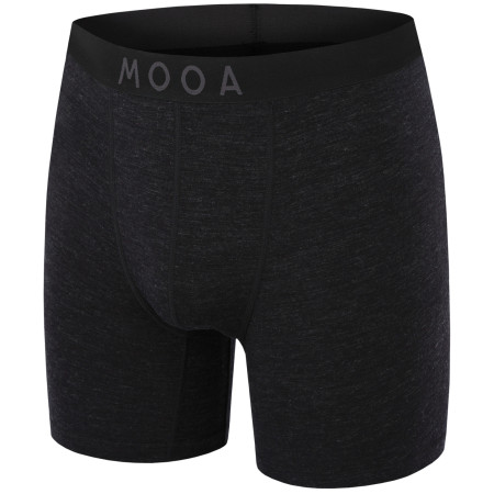 Boxer da uomo MOOA MerinoSilk 6in nero black melange