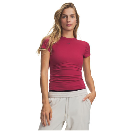 Maglietta da donna Under Armour Motion Fitted SS bordeaux